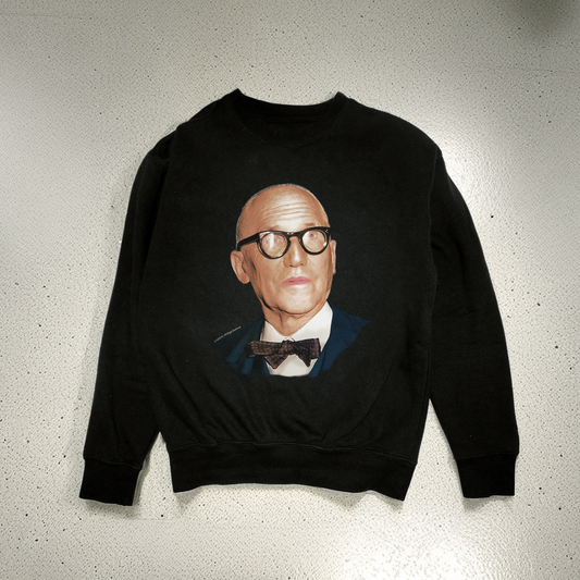 Made with soft 100% cotton, this black sweatshirt is perfect for everyday comfort. Expertly printed ColorHalftone design featuring Le Corbusier (Charles-Édouard Jeanneret-Gris) . Available in a wide range of sizes from S to 3XL, you're sure to find the perfect fit.